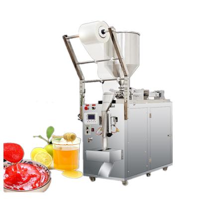 Automatic liquid sauce packing machine with mixer